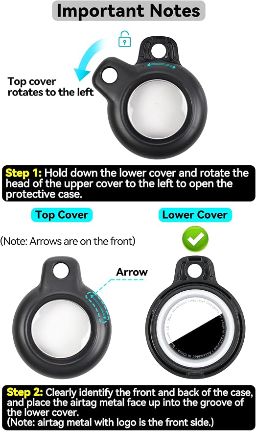 for Apple AirTag 2nd & 1st Gen, Waterproof Case - Image 7