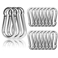 EPHECH 20PCS 4" Heavy Duty Spring Snap Hook, M10 3/8" Galvanized Steel Snap by EPHECH