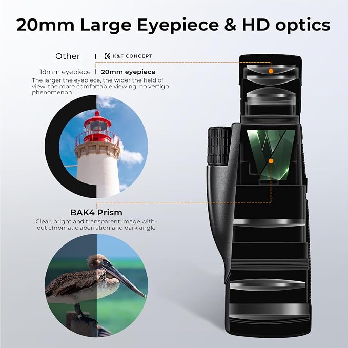 K&F Concept 8-32X50 Zoom Monocular - Image 3