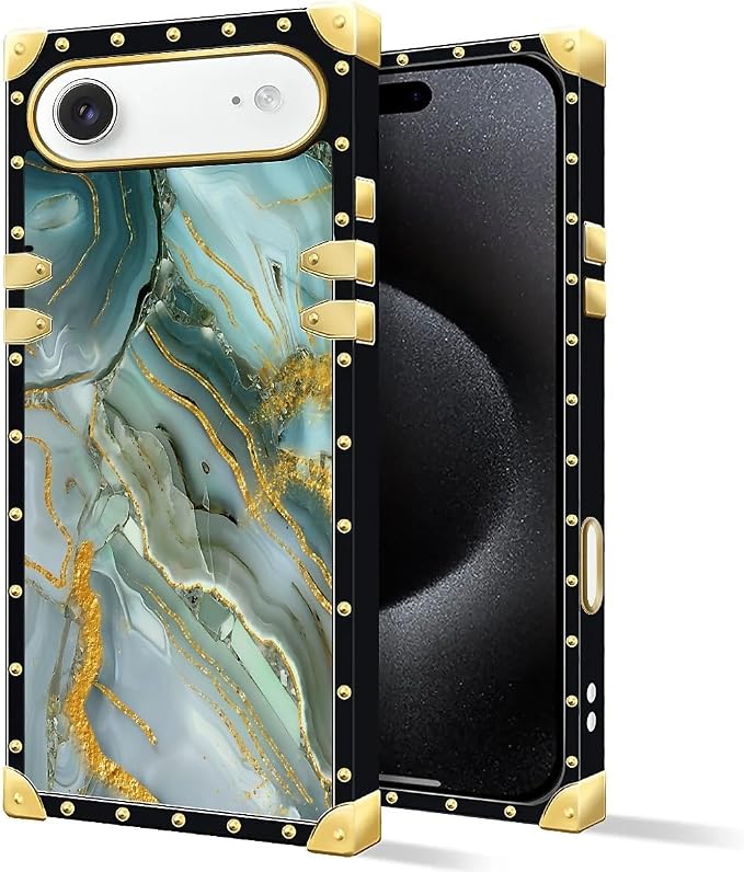 for iPhone 17 Air Case Luxury Golden Decoration - Image 2