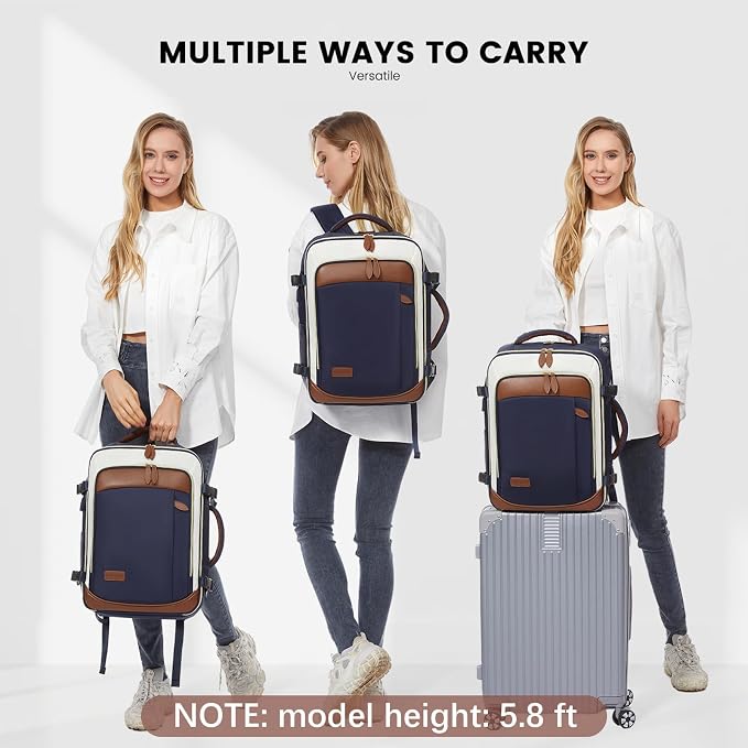 LOVEVOOK Travel Backpack for Women, 40L Carry On Backpack - Image 6