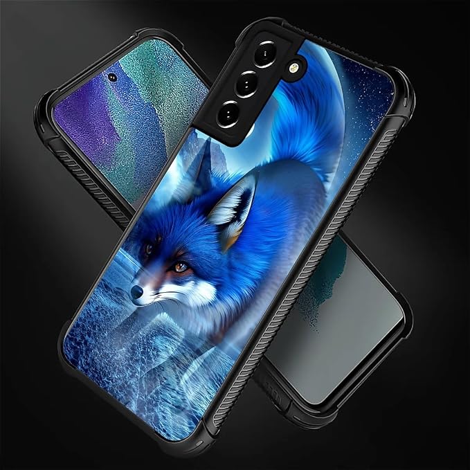 for Samsung Galaxy S22 Plus Case, Snowy Mountain Fox Lake Pattern Graphic - Image 5