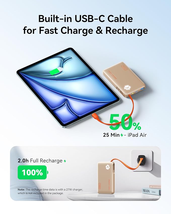 INIU 45W Power Bank, Fast Charging Portable Charger - Image 4