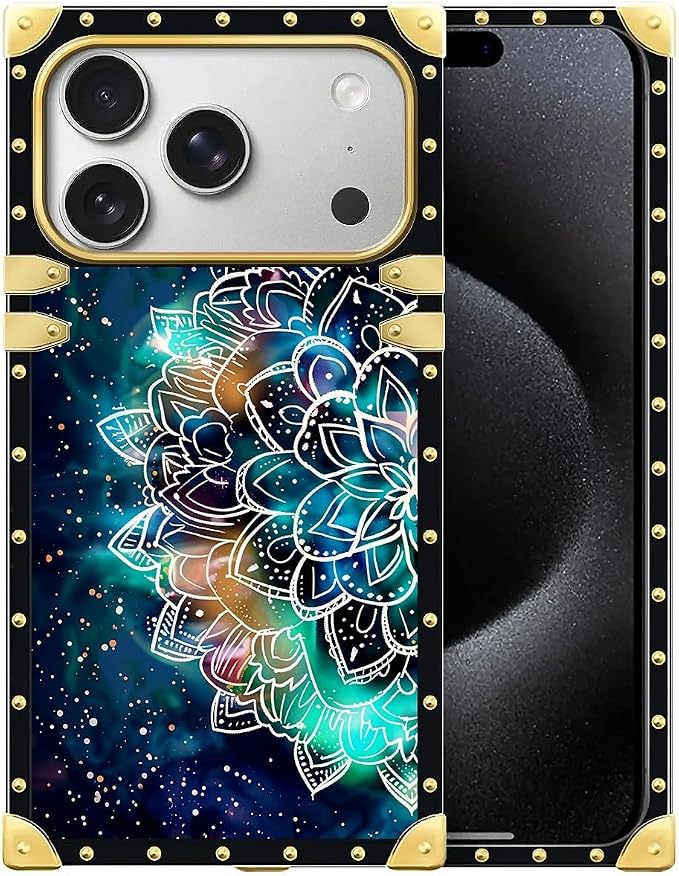 for iPhone 17 Pro Max Case Luxury Golden Decoration by Unknown