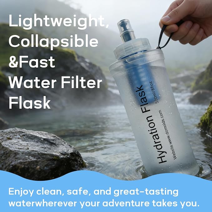 700ml Soft Flask Water Bottle, Collapsible Water Bottle - Image 5