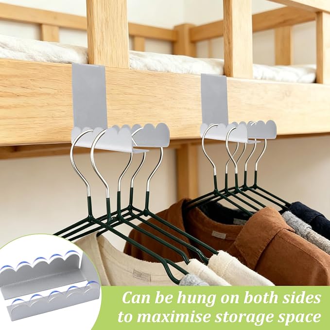 Double-Sided Over Door Coat Rack - Image 5