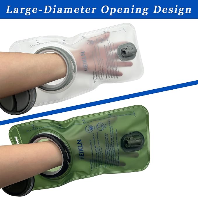 HEIKLN Hydration Bladder 1.5L-2L-2.5L-3L, Leak Proof Water Reservoir, BPA Free - Image 4