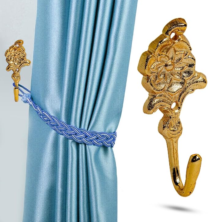 FAPBADRI Multipurpose Hooks, Used to Hang Clothes, Curtain Hold Backs, Colour - Image 3