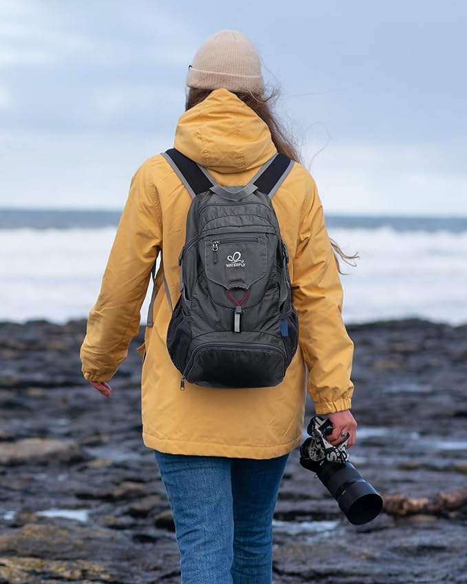 WATERFLY Small Lightweight Packable Backpack: 20l Ultra Light Foldable Travel - Image 3