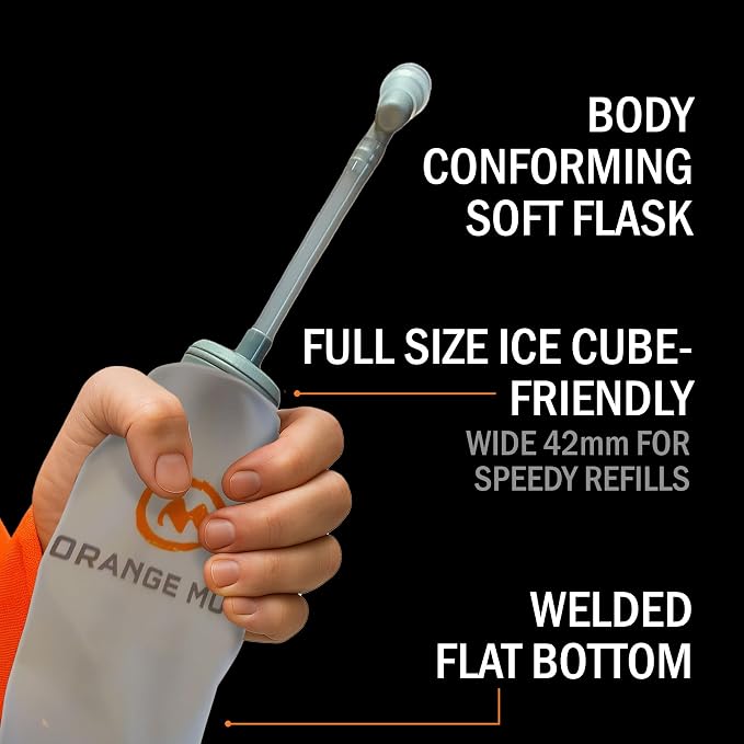 Orange Mud 500ml Soft Flask – 17oz Collapsible Hydration Bottle – BPA & PVC - Image 3