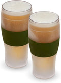 Host FREEZE Beer Cooling Cups, Frozen Beer Mugs, Freezable Pint Glass Set by HOST