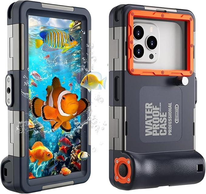 Underwater Phone Case for Snorkeling, Professional Deep Diving Waterproof Phone by Unknown