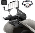 Hopedone LED Hard Hat Light, 800Lumens Rechargeable Dimmable Clip on Cap Lights by Hopedone