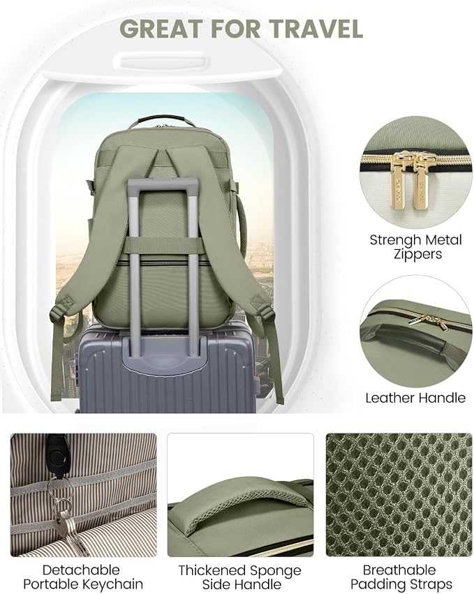 LOVEVOOK 50L Travel Backpack for Women & Men, Airline Approved Carry On Luggage - Image 8