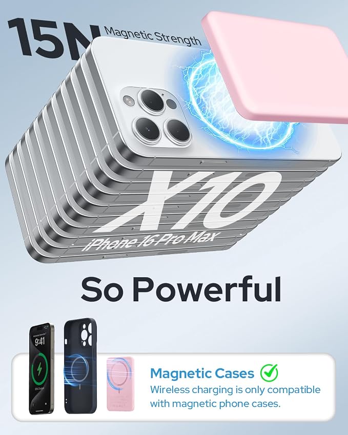 TRKOY for Magsafe Portable Charger, 5000mAh for Magsafe Power Bank - Image 2
