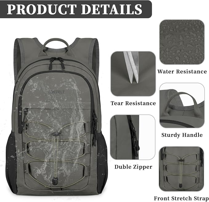 ZOMFELT Hiking Backpack for Women Men, 15L Lightweight Packable Backpacks for - Image 4