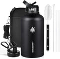 Insulated Water Bottle 64 oz, Triple Wall Vacuum Stainless Steel Water Bottles by Sendestar