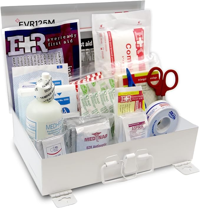 Ever Ready First Aid 107 Piece 25 Person First Aid Kit by EverReadyFirstAid