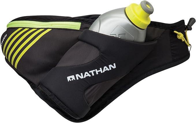 Nathan Peak Running Hydration Waist Pack Belt w/ Speed Draw Flask Water Bottle by NATHANSPORTS