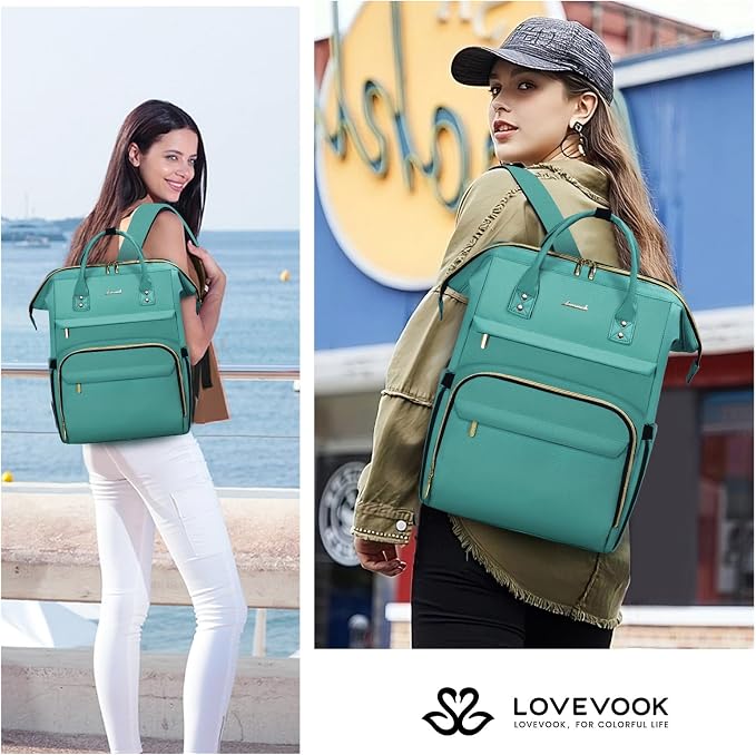 LOVEVOOK Laptop Backpack for Women, 18 Inch Professional Womens Travel Backpack - Image 6