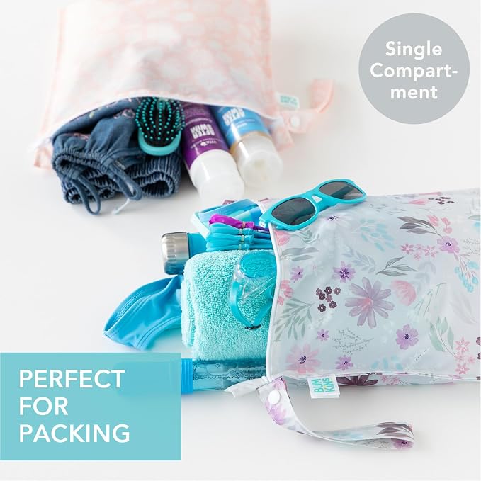 Bumkins - Waterproof Wet Bag - For Baby, Swim Suit, Cloth Diapers, Pump Parts - Image 2
