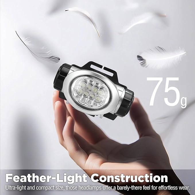 EverBrite 5-Pack LED Headlamp, 4 Lighting Modes, Pivoting Head - Image 4