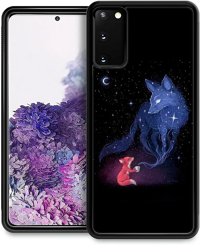 for Samsung Galaxy S20 Case, Galaxy Fox Wolf Pattern Graphic Design Girl Boy by FKBRCL4U