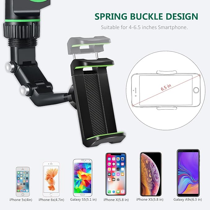 PKYAA Rearview Mirror Phone Mount Holder - Image 7
