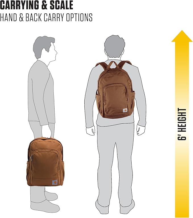 Carhartt 25L Classic Laptop Backpack, Durable Water-Resistant Pack W/ 15" - Image 7