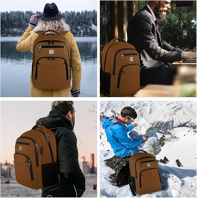 Volher Laptop Backpack, Business Travel Anti Theft Slim Durable Laptops Backpack - Image 7