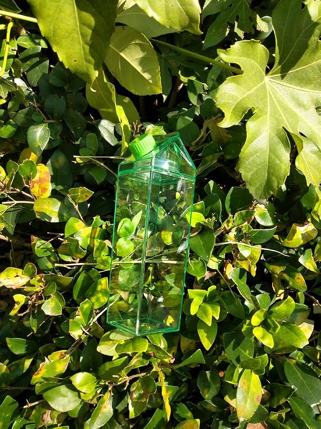 Jinberry 500ml/17Oz Cute Leakproof Green Milk Carton Water Bottle Portable - Image 5