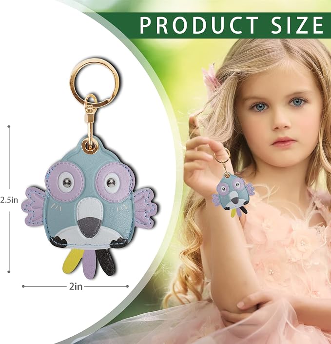 Leather Keychain Case Holder Compatible - Image 2