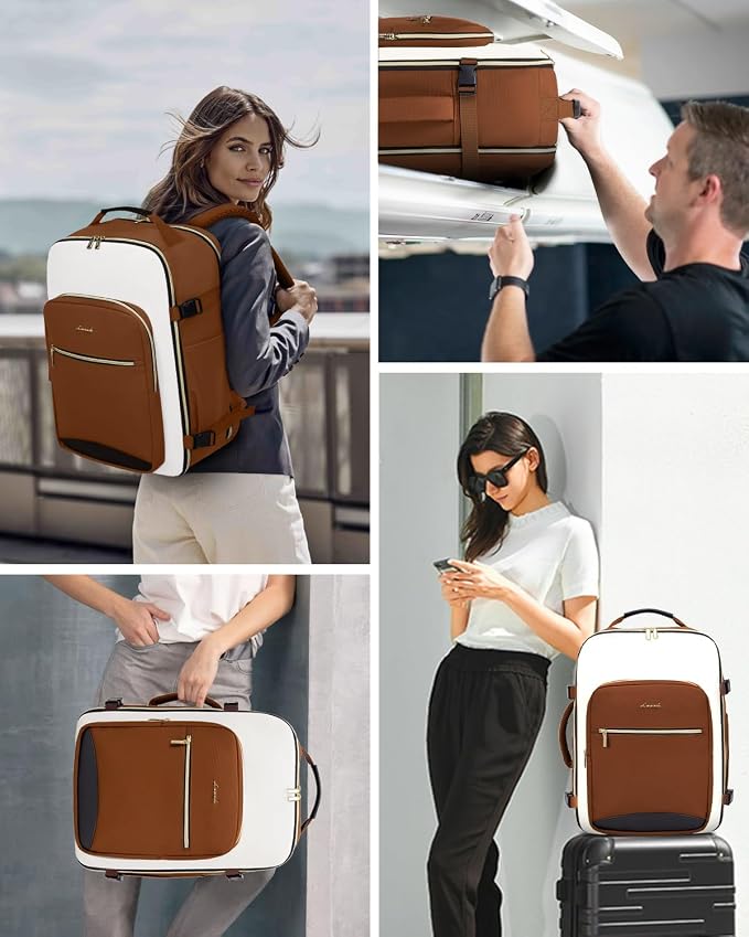 LOVEVOOK 40L Travel Backpack for Women & Men, Airline Approved Carry On Luggage - Image 6