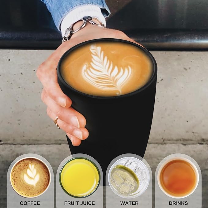 Wrova Wheat Straw Cups 6 PCS Good Alternative to Plastic Reusable Cups 20 oz - Image 3