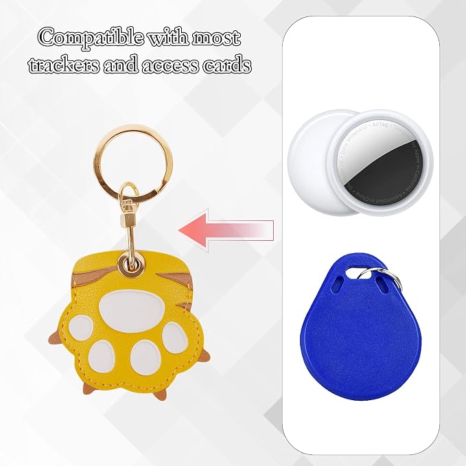 Leather Keychain Case Holder Compatible - Image 4