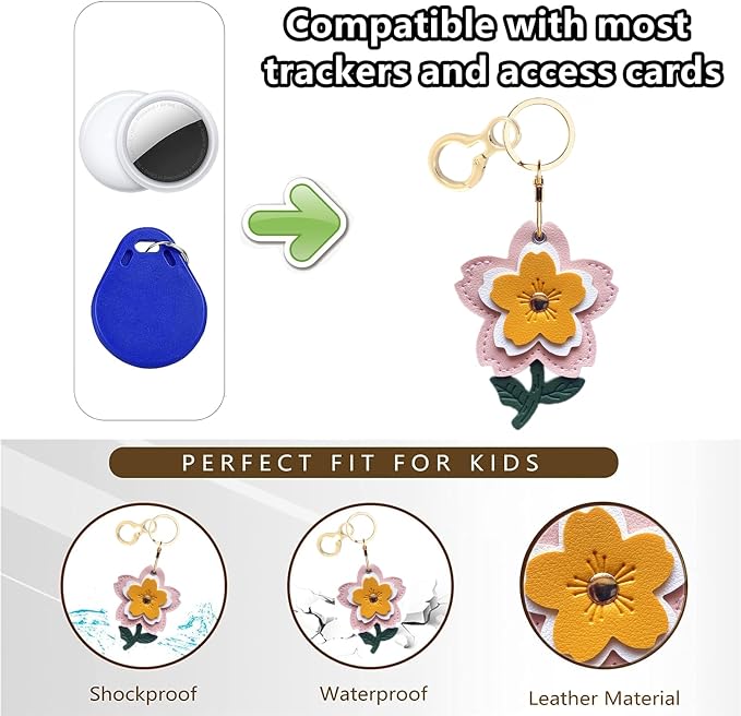 BORKUANA Leather Keychain Holder Case Compatible - Image 4