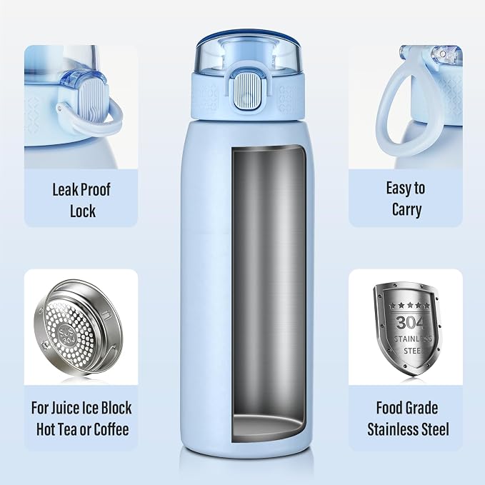 Insulated Water Bottle 18 oz - Image 4