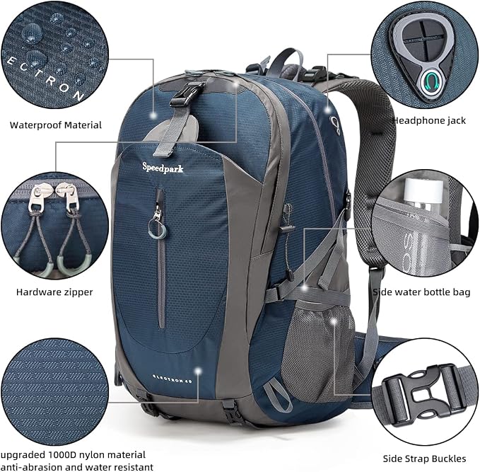 SPEEDPARK Hiking Backpack 40L Waterproof Hiking Daypack - Image 4