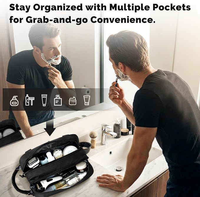 Toiletry Bag for Men Tactical Travel Dopp Kit - Image 4