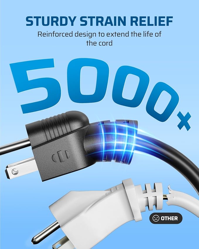 DEWENWILS Outdoor Extension Cord Multiple Outlets 45ft, Evenly Spaced 3 Outlets - Image 8