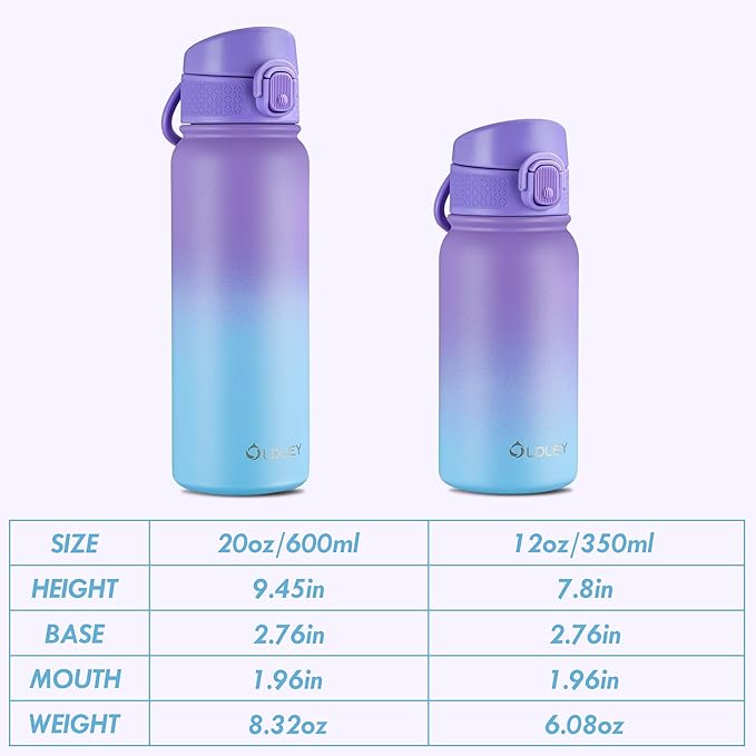 OLDLEY 20 Oz Insulated Stainless Steel Water Bottle - Image 4