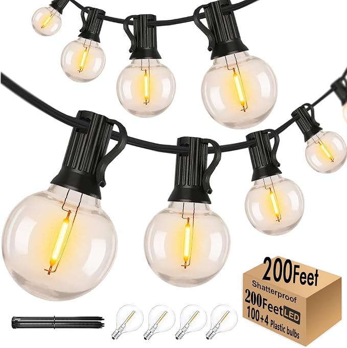 Outdoor String Lights Waterproof Patio Lights 200FT - Image 2
