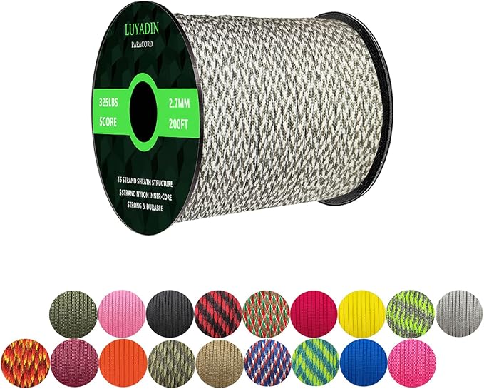 Paracord 325lb Diameter 2.7mm by LUYADIN
