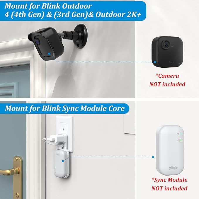 PlusAcc Wall Mount for Blink Outdoor 4 & Outdoor 2K+, Weatherproof Protective - Image 3