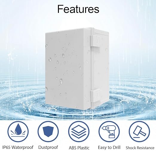 Junction Box IP65 Waterproof Dustproof ABS Plastic Enclosure Outdoor and Indoor - Image 3
