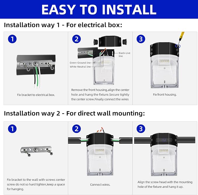 hykolity 30W LED Wall Pack Light - Image 7