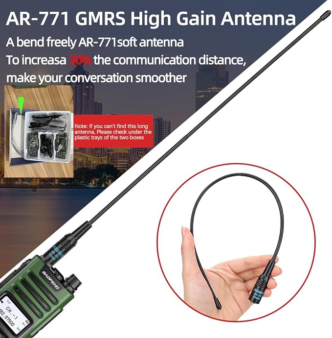 BAOFENG GM-15 Pro GMRS Radio 8W NOAA Weather Receiver Radio, GMRS Repeater - Image 3