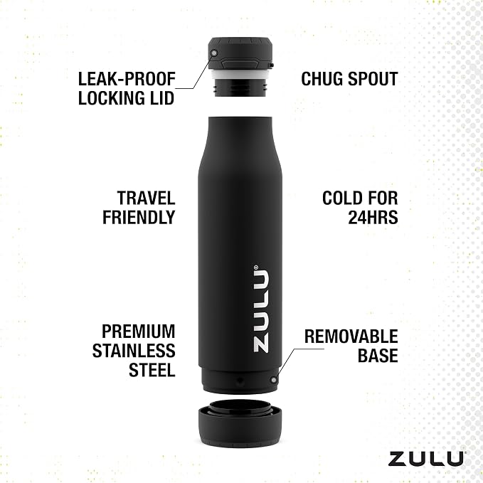 ZULU Ace Vacuum Insulated Stainless Steel Water Bottle - Image 3
