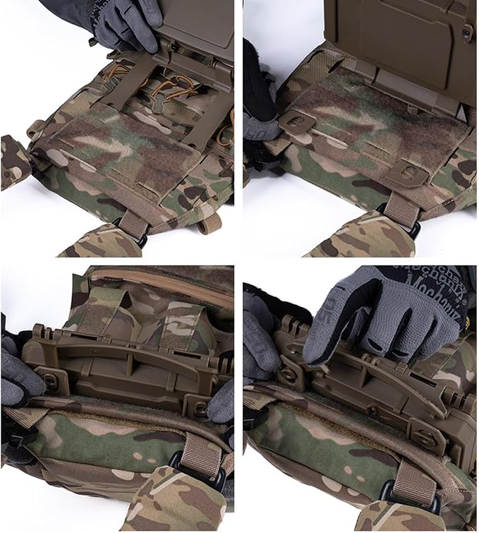 Multi-Functional Tactical Chest Phone Mount, Outdoor MOLLE Chest Navigation - Image 7