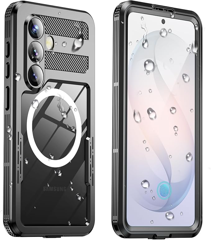 for Samsung Galaxy S26 Waterproof Case, Magnetic Heavy Duty Military Grade by Haireca